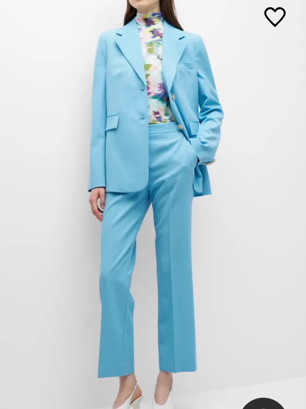 St. John Soft Twill Single-Breasted Blazer Jacket & Pants Suit Set NWT $2600
